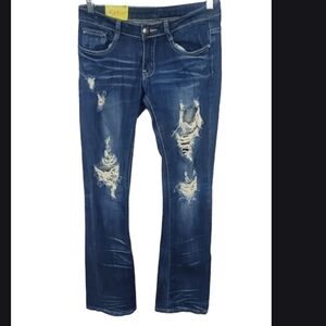 Machine Low-rise Skinny Distressed Jeans